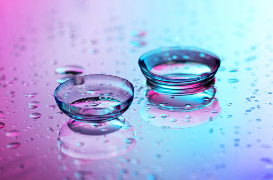 Eye drops for contact lenses